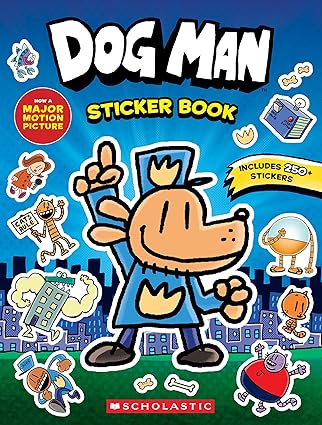 DOG MAN MOVIE STICKER BOOK - LIBRO EN INGLÉS