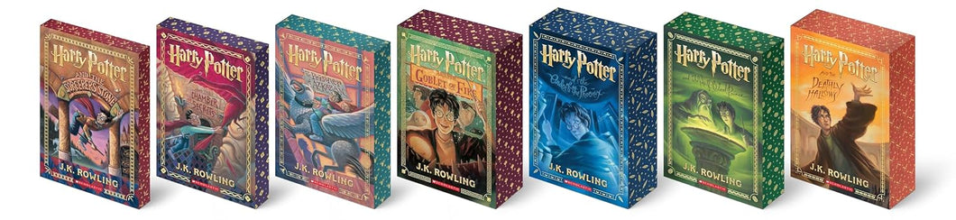 HARRY POTTER PAPERBACK BOX SET BOOKS 1-7 (DELUXE EDITION CON CANTOS PINTADOS EN INGLÉS)