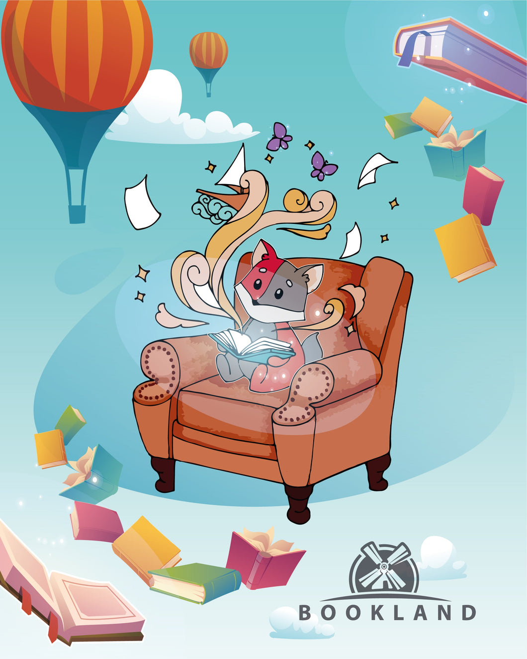 FUNDA BOOKLAND - SILLON