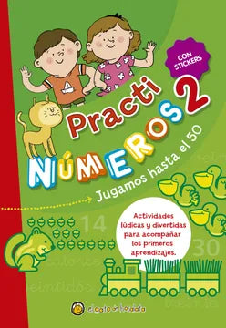 Practi números 2. Jugamos hasta el 50 (con stickers)